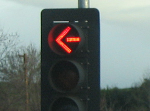 Red arrow light