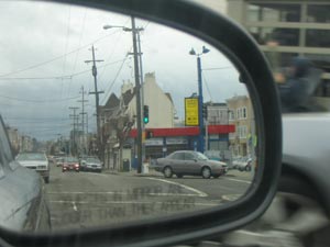 Car right back mirror