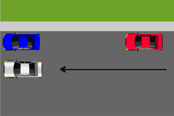 Parallel parking car diagram