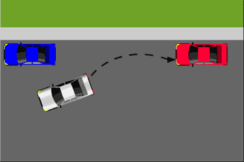Parallel parking car diagram 2